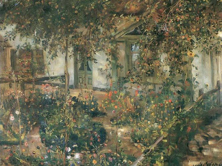 Lovis Corinth Bluhender Bauerngarten oil painting picture
